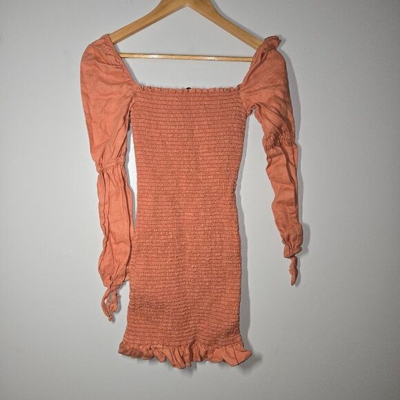 Reformation Linen Red Hilary dress Small - Picture 12 of 14